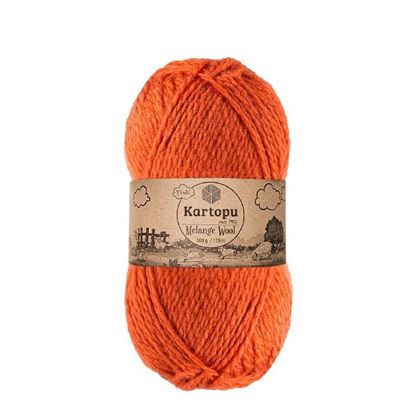 Слика од Картопу „Melange Wool“ -портокалова 1210
