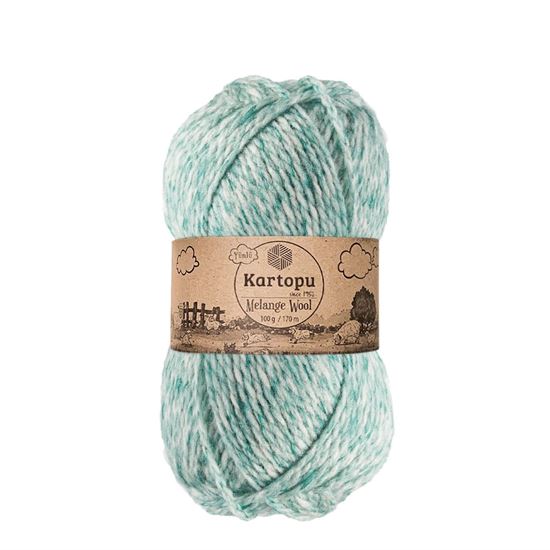 Слика од Картопу „Melange Wool“ - арктичко сино 9000